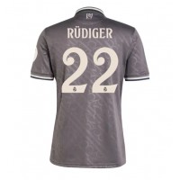 Dres Real Madrid Antonio Rudiger #22 Tretina 2024-25 Krátky Rukáv